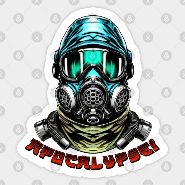 Gas Mask Helmet Sticker by CrispytheGhoul